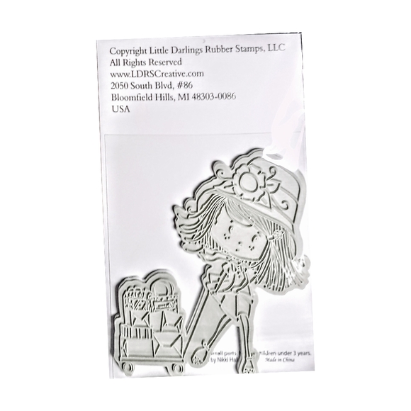 .🎄10/$20.  Polkadoodles ~ Shopping Haul. Rubber Stamp - Picture 2 of 2